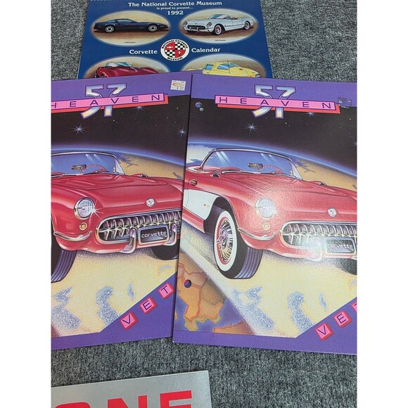 Vintage Corvette Ephemera Lot 1992 Calendar, Brochures & Cards USA - Picture 8 of 10